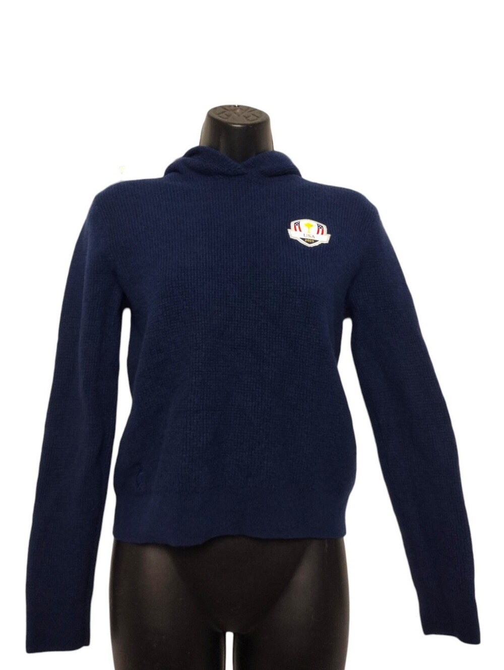Ralph Lauren RLX 2025 U.S. Ryder Cup Wool Cotton Blend Waffle-Knit Hoodie
